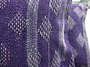 Purple Kantha Cushion Covers