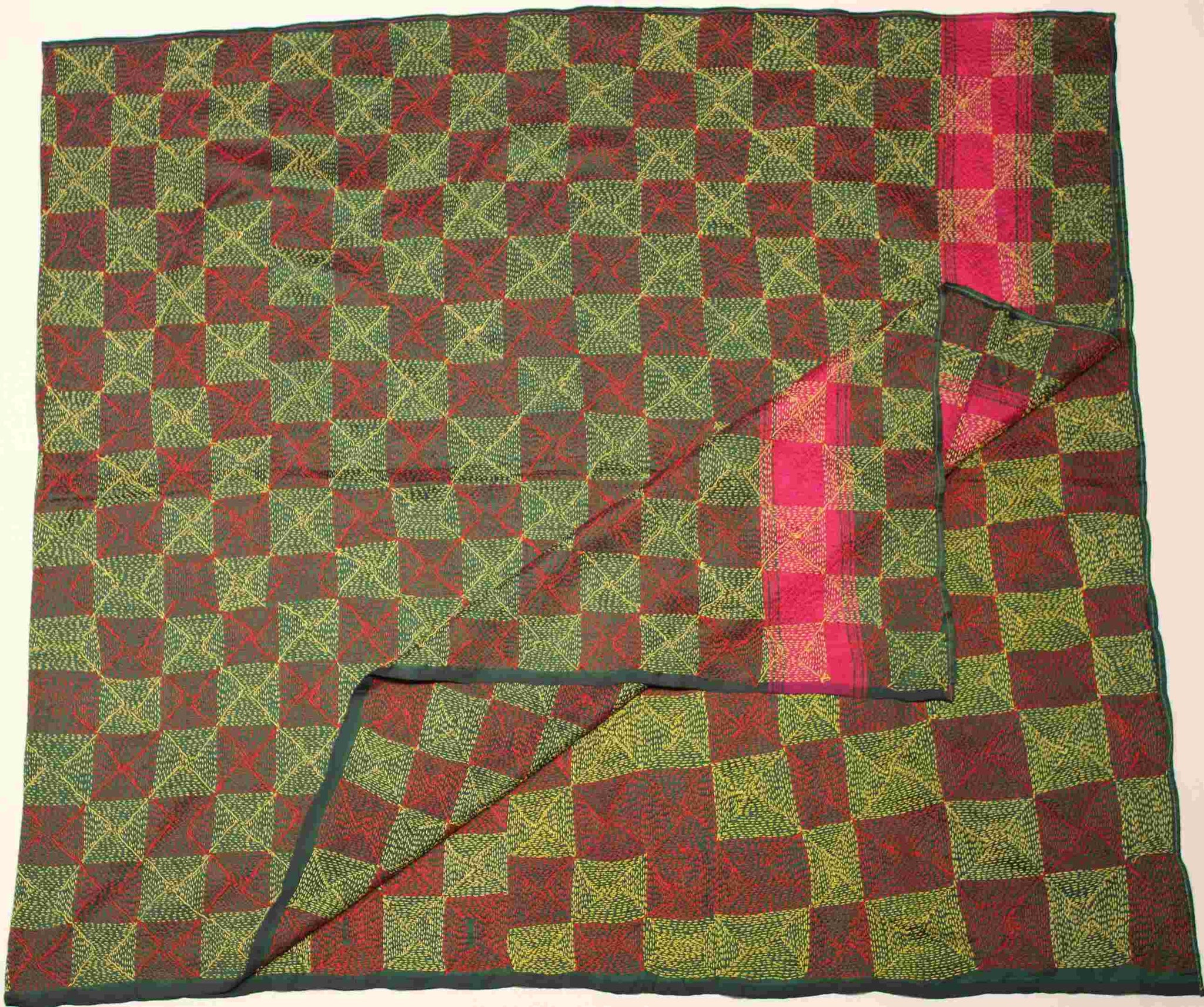 Hand-stitched Silk Throw