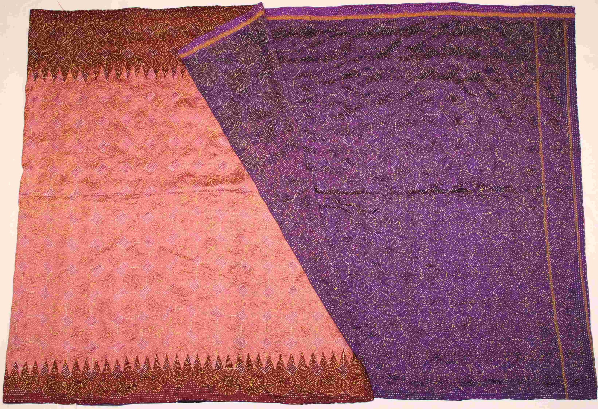 Hand-stitched Silk Throw